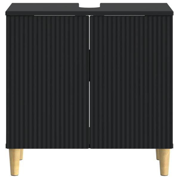 Waschbeckenschrank ARNHEM Schwarz 59,5 x 31,5 x 59 cm