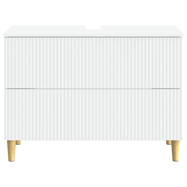 Waschbeckenschrank ARNHEM Weiß 82 x 41 x 59 cm Holzwerkstoff