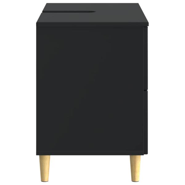 Waschbeckenschrank ARNHEM Schwarz 82 x 41 x 59 cm Holzwerkstoff