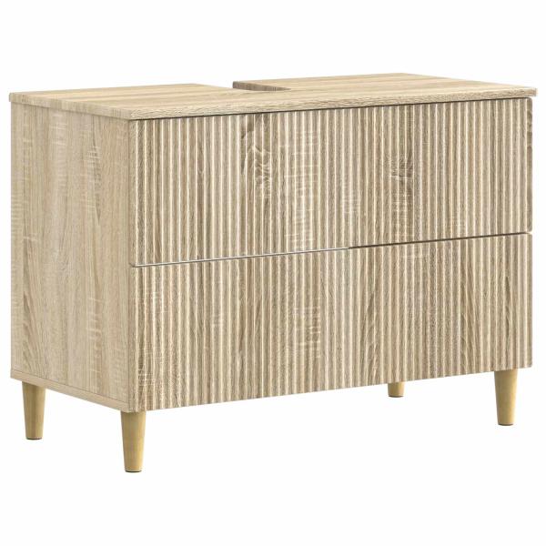 ARDEBO.de - Waschbeckenschrank ARNHEM Sonoma-Eiche 82 x 41 x 59 cm