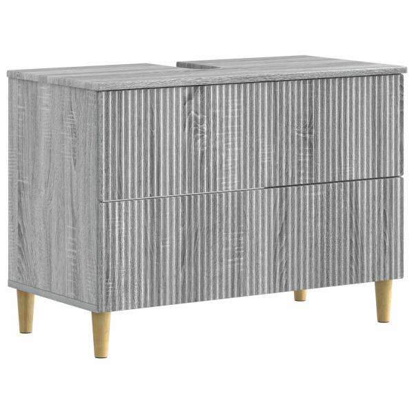 ARDEBO.de - Waschbeckenschrank ARNHEM Sonoma-Grau 82 x 41 x 59 cm