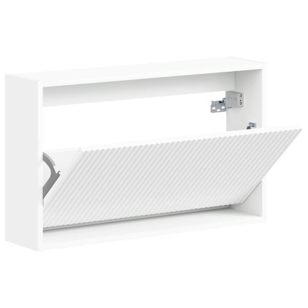 Wandmontierter Schuhschrank ARNHEM 71 x 17 x 43 cm Weiß