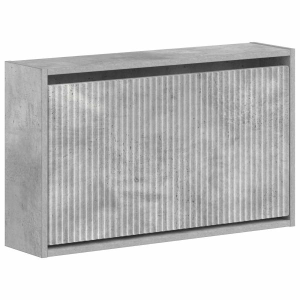 Wandmontierter Schuhschrank ARNHEM 71 x 17 x 43 cm Betongrau