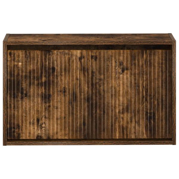 Wandmontierter Schuhschrank ARNHEM 71 x 17 x 43 cm Raucheiche
