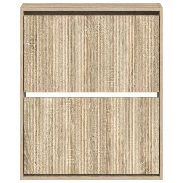 Wandmontierter Schuhschrank ARNHEM 71 x 17 x 86 cm Sonoma-Eiche