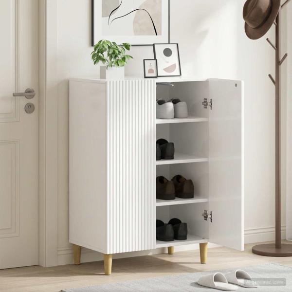 ARDEBO.de - Schuhschrank ARNHEM 59,5 x 39,5 x 90 cm Holzwerkstoff