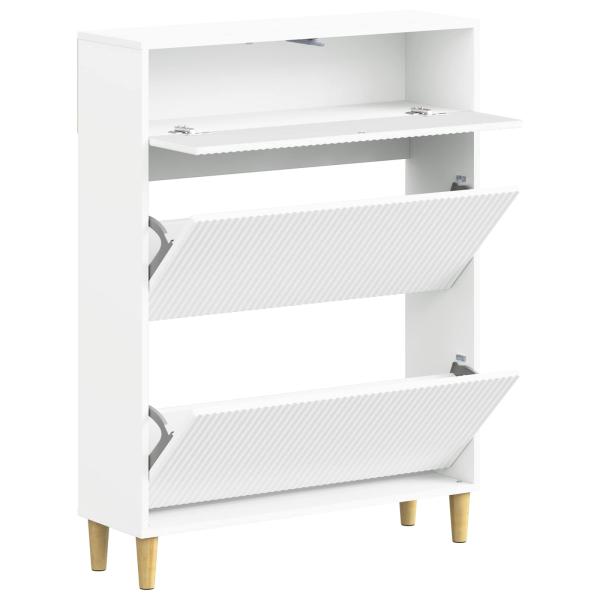 Schuhschrank ARNHEM 78 x 24 x 103 cm Holzwerkstoff Weiß