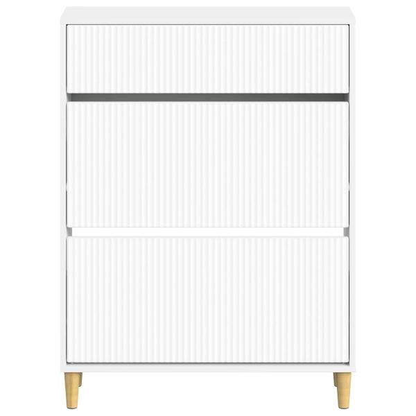 Schuhschrank ARNHEM 78 x 24 x 103 cm Holzwerkstoff Weiß