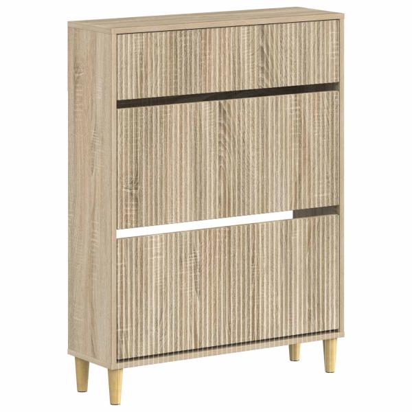 Schuhschrank ARNHEM 78 x 24 x 103 cm Holzwerkstoff Sonoma-Eiche