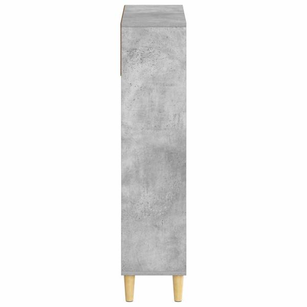 Schuhschrank ARNHEM 78 x 24 x 103 cm Holzwerkstoff Betongrau
