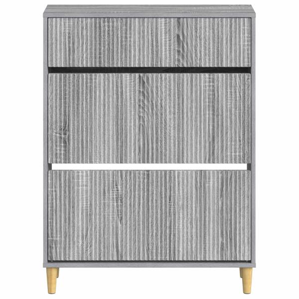 Schuhschrank ARNHEM 78 x 24 x 103 cm Holzwerkstoff Sonoma-Grau