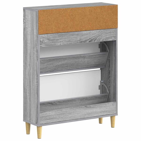 Schuhschrank ARNHEM 78 x 24 x 103 cm Holzwerkstoff Sonoma-Grau