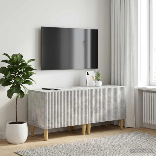 ARDEBO.de - TV-Schrank Betongrau Holzwerkstoff