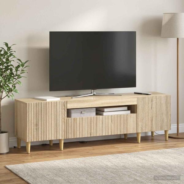 ARDEBO.de - LED-TV-Schrank ARNHEM 153 x 35 x 43 cm Sonoma-Eiche