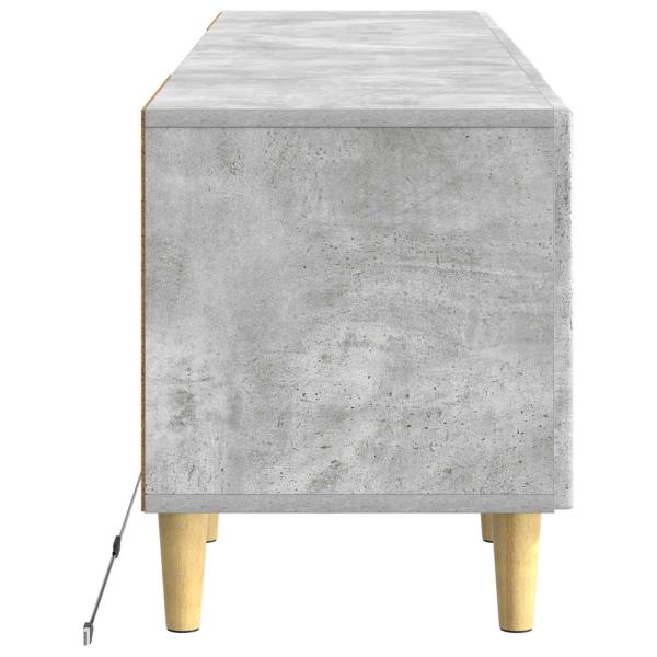 LED-TV-Schrank Betongrau Holzwerkstoff