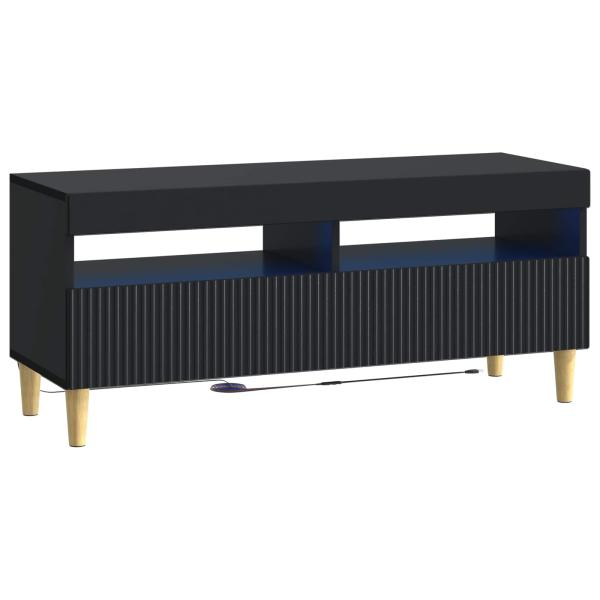 LED-TV-Schrank ARNHEM 100 x 35 x 43 cm Schwarz Holzwerkstoff