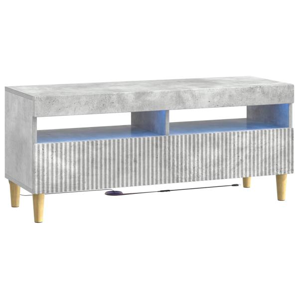 LED-TV-Schrank ARNHEM 100 x 35 x 43 cm Betongrau Holzwerkstoff