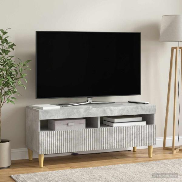 LED-TV-Schrank ARNHEM 100 x 35 x 43 cm Betongrau Holzwerkstoff