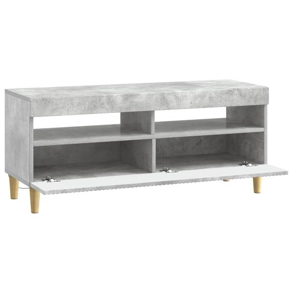 LED-TV-Schrank ARNHEM 100 x 35 x 43 cm Betongrau Holzwerkstoff