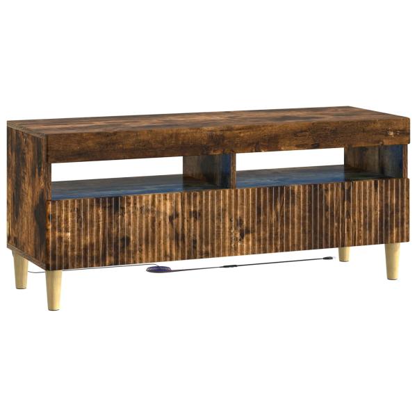 LED-TV-Schrank ARNHEM 100 x 35 x 43 cm Raucheiche Holzwerkstoff