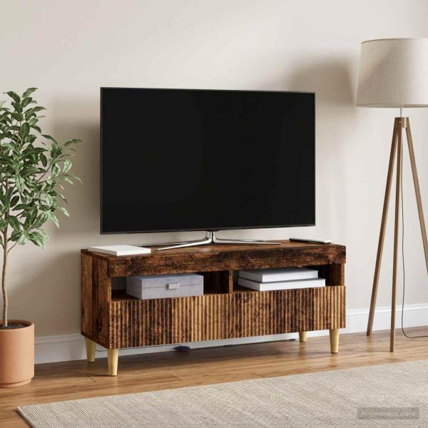 LED-TV-Schrank ARNHEM 100 x 35 x 43 cm Altholz Holzwerkstoff