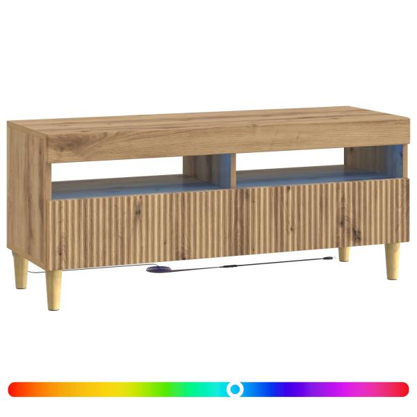 LED-TV-Schrank ARNHEM 100 x 35 x 43 cm Artisan-Eiche
