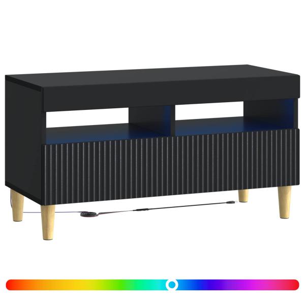 LED-TV-Schrank ARNHEM 81 x 35 x 43 cm Schwarz Holzwerkstoff
