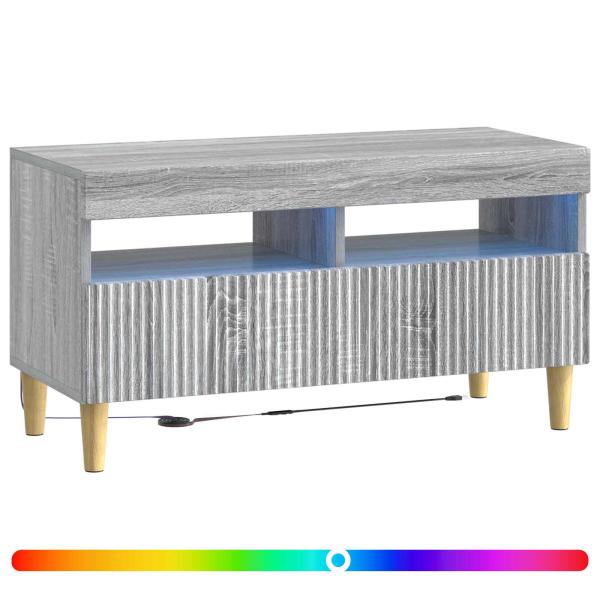 LED-TV-Schrank ARNHEM 81 x 35 x 43 cm Sonoma-Grau Holzwerkstoff