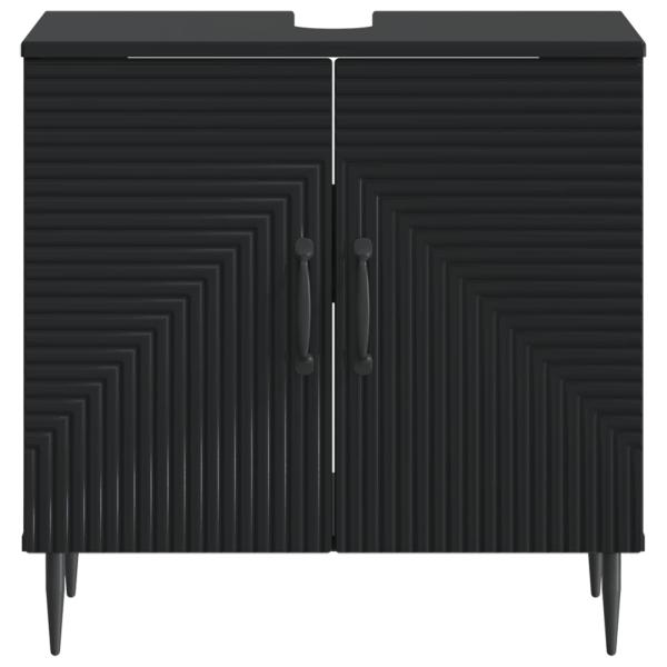 Waschbeckenschrank HAARLEM Schwarz 59,5 x 31,5 x 59 cm