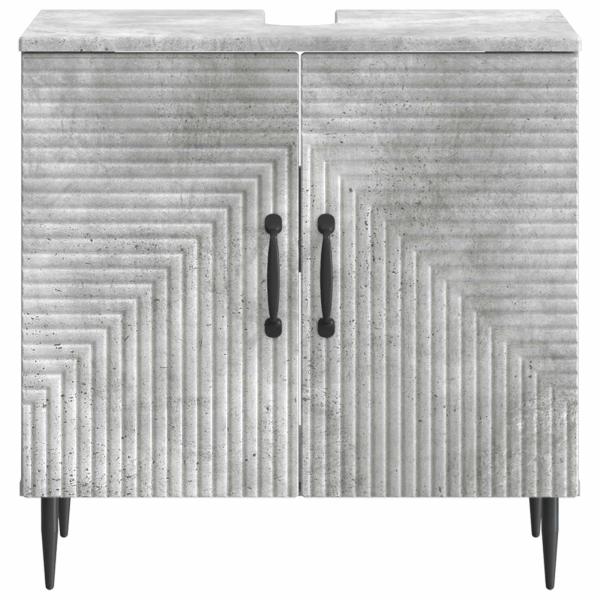 Waschbeckenschrank HAARLEM Betongrau 59,5 x 31,5 x 59 cm
