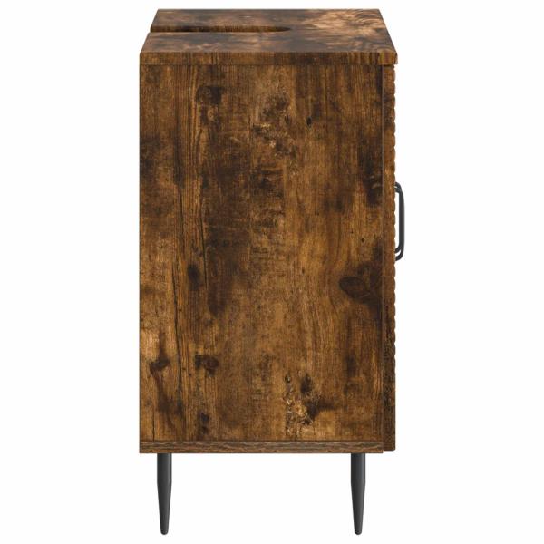 Waschbeckenschrank HAARLEM Raucheiche 59,5 x 31,5 x 59 cm