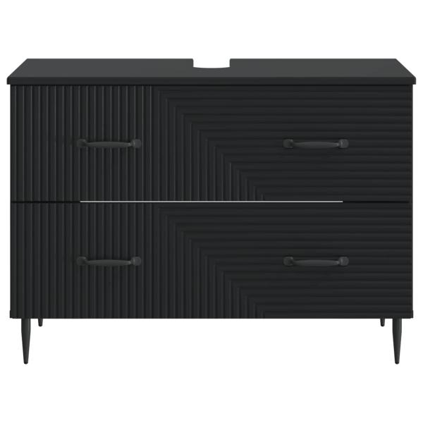 Waschbeckenschrank HAARLEM Schwarz 82 x 41 x 58,5 cm