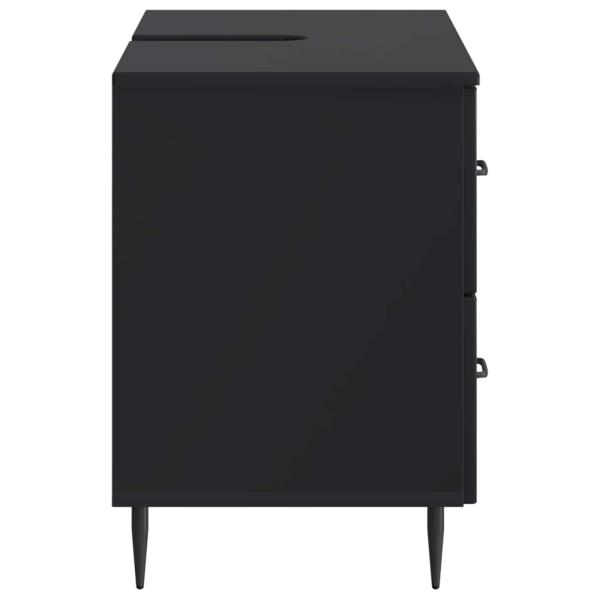 Waschbeckenschrank HAARLEM Schwarz 82 x 41 x 58,5 cm