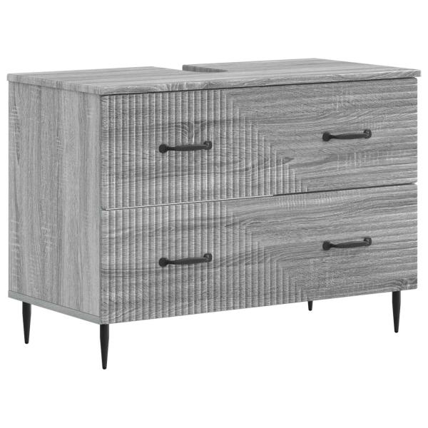 Waschbeckenschrank HAARLEM Sonoma-Grau 82 x 41 x 58,5 cm