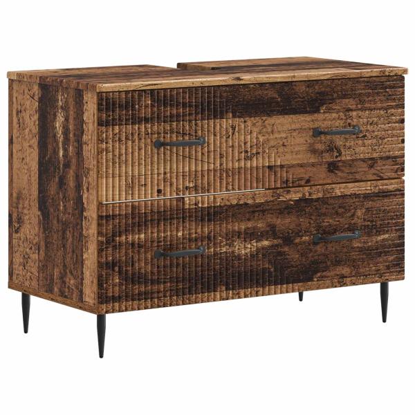 ARDEBO.de - Waschbeckenschrank HAARLEM Altholz 82 x 41 x 58,5 cm