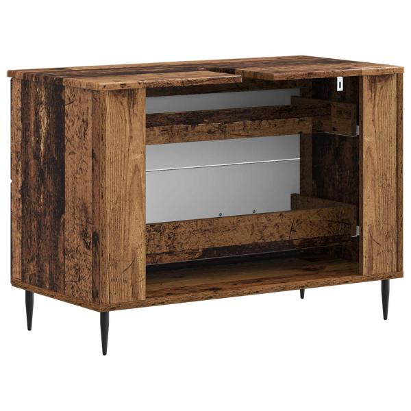 Waschbeckenschrank HAARLEM Altholz 82 x 41 x 58,5 cm