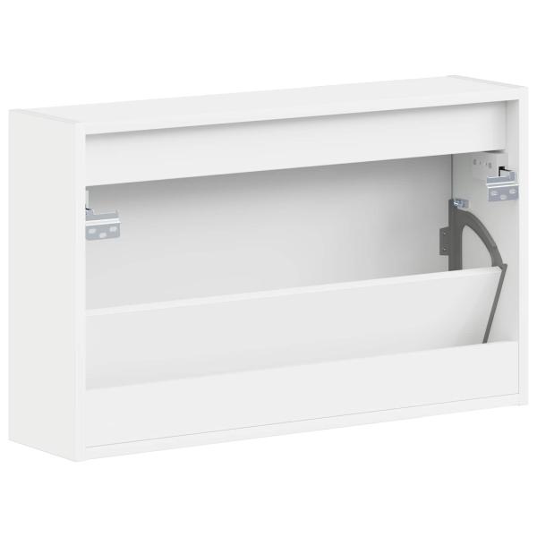 Wandmontierter Schuhschrank HAARLEM 71 x 17 x 43 cm Weiß