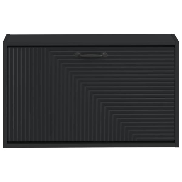 Wandmontierter Schuhschrank HAARLEM 71 x 17 x 43 cm Schwarz