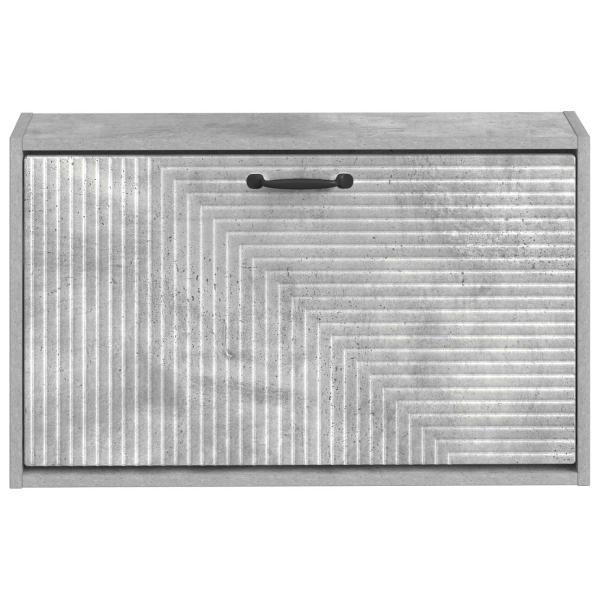 Wandmontierter Schuhschrank HAARLEM 71 x 17 x 43 cm Betongrau