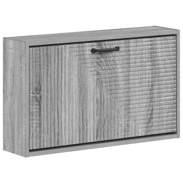 ARDEBO.de - Wandmontierter Schuhschrank HAARLEM 71 x 17 x 43 cm Sonoma-Grau