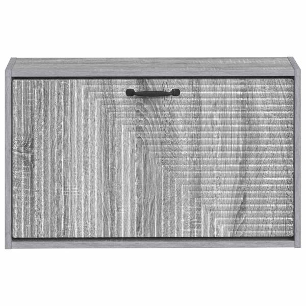 Wandmontierter Schuhschrank HAARLEM 71 x 17 x 43 cm Sonoma-Grau