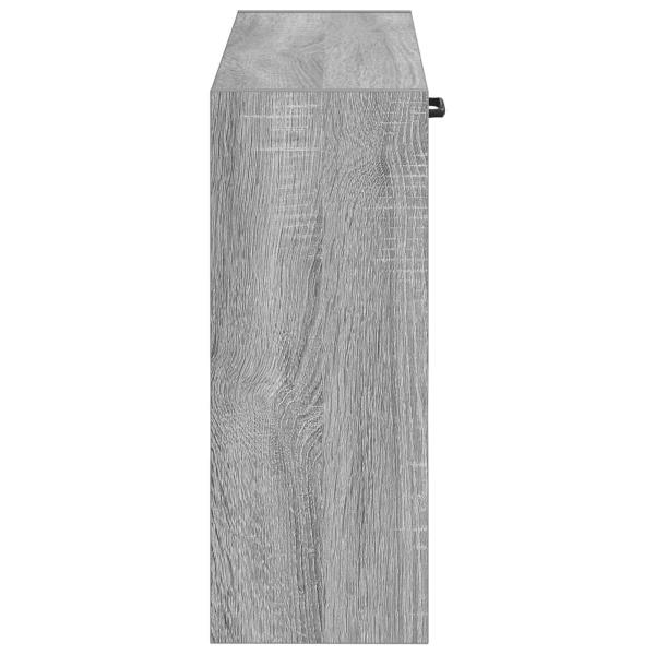Wandmontierter Schuhschrank HAARLEM 71 x 17 x 43 cm Sonoma-Grau