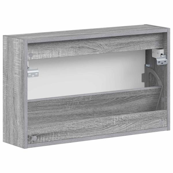 Wandmontierter Schuhschrank HAARLEM 71 x 17 x 43 cm Sonoma-Grau