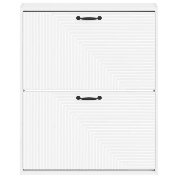 Wandmontierter Schuhschrank HAARLEM 71 x 17 x 86 cm Weiß