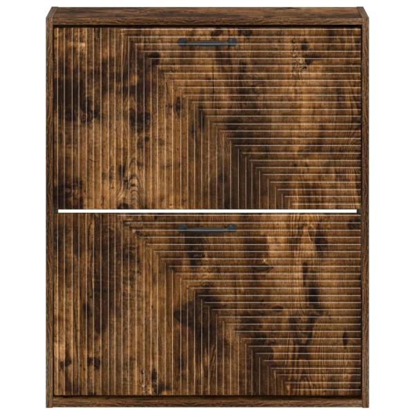 Wandmontierter Schuhschrank HAARLEM 71 x 17 x 86 cm Raucheiche
