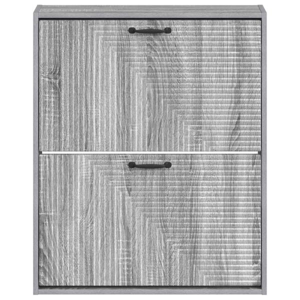 Wandmontierter Schuhschrank HAARLEM 71 x 17 x 86 cm Sonoma-Grau