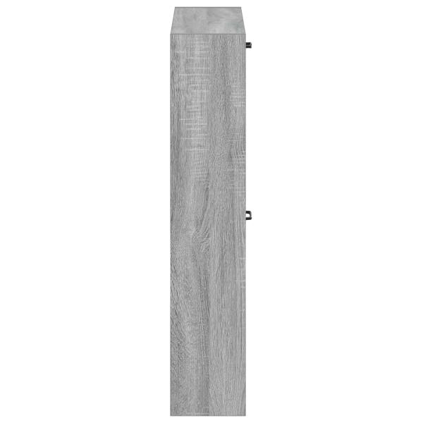 Wandmontierter Schuhschrank HAARLEM 71 x 17 x 86 cm Sonoma-Grau
