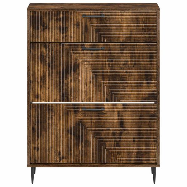 Schuhschrank HAARLEM 78 x 24 x 103 cm Holzwerkstoff