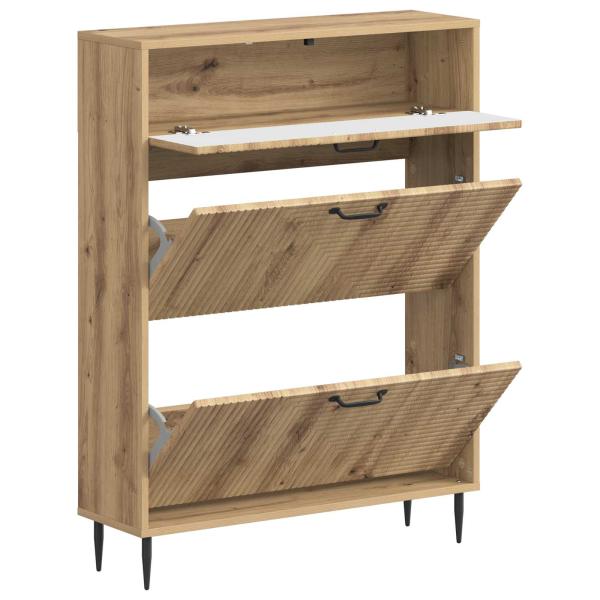 Schuhschrank HAARLEM 78 x 24 x 103 cm Holzwerkstoff