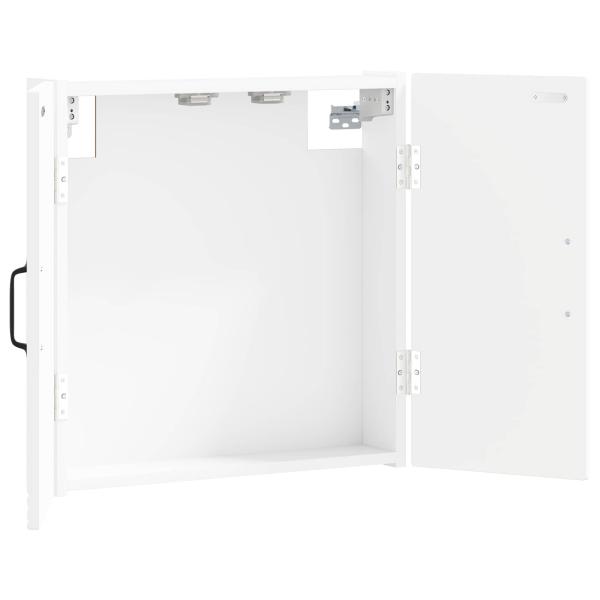 Dartboard Schrank HAARLEM Wei? 52,5 x 10,5 x 53,5 cm